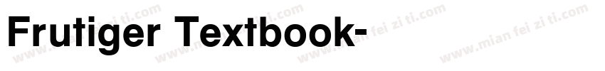 Frutiger Textbook字体转换